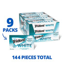 Trident White Wintergreen Sugar Free Gum, 16 Count (Pack of 9 )
