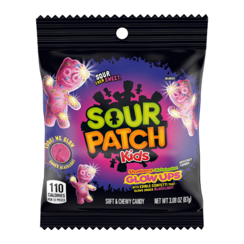 Sour Patch Glow Up Soft & Chewy Candy Bags 102g (Pack of 2)
