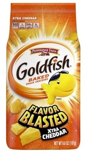 Pepperidge Farm Goldfish Xtra Cheddar 187g (Pack of 5)