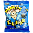 Warheads Chewy Sour Blue Raspberry Cubes Candy 99g Bag (Best Before 09/2026)