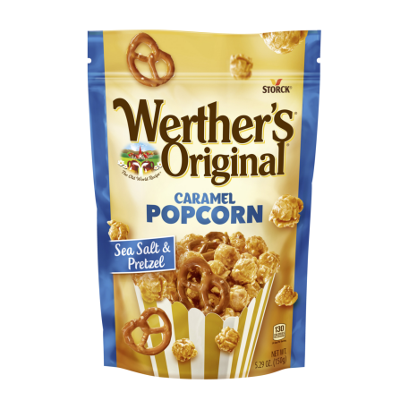 Werther's Original Sea Salt & Pretzel Caramel Popcorn 150g