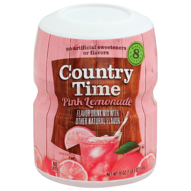 Country Time Pink Lemonade Drink Mix 538g sold by American grocer Uk