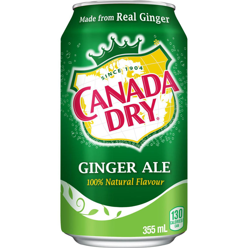 Canada Dry Ginger Ale Flavoured Soda 355ml