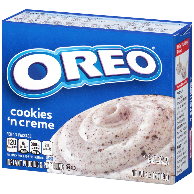 Jell-O Instant Oreo Cookies 'n Cream Pudding & Pie Filling 119g