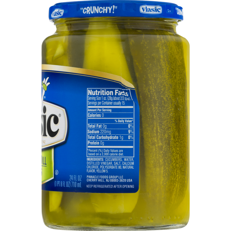 Vlasic Kosher Dill Pickle Spears 710ml