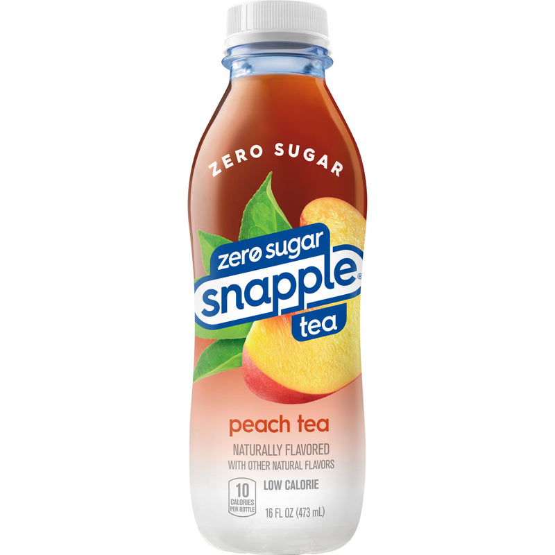 Snapple All Natural Zero Sugar Peach Tea Flavoured Juice Drink 473ml (Best Before Date 10/05/2024)