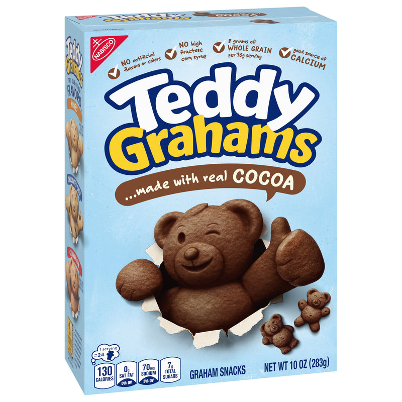 Nabisco Teddy Grahams Chocolate Graham Snacks 283g(Best Before Date 27/12/2024)
