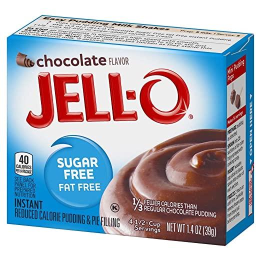Jell-O Instant Sugar Free Fat Free Chocolate Pudding & Pie Filling 28g