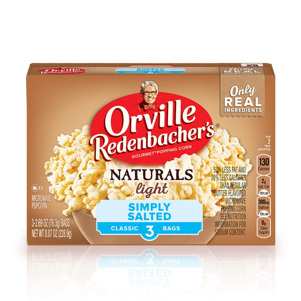 Orville Redenbacher's Naturals Light Simply Salted Popping Corn 228.9g