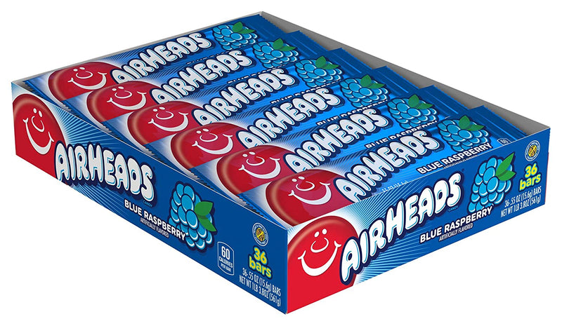 Airheads Blue Raspberry Candy Bar 15.6g sold by American Grocer in the UK