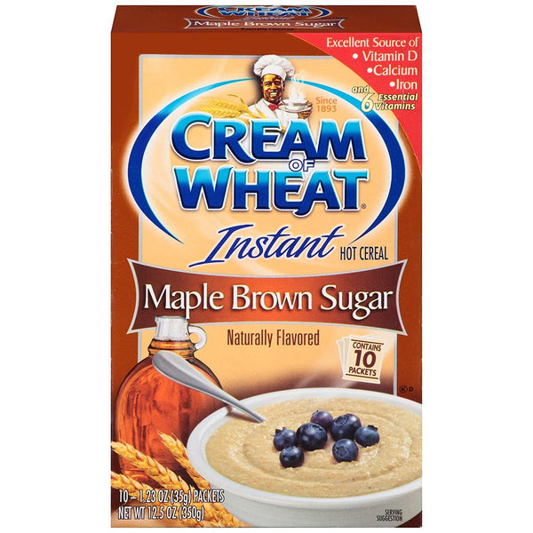 Cream of Wheat Instant Maple Brown Sugar Hot Cereal 350g sold by American grocer Uk