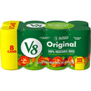 V8 Original 100% Vegetable Juice (8 x 165ml) (Best Before Date 02/08/2025)