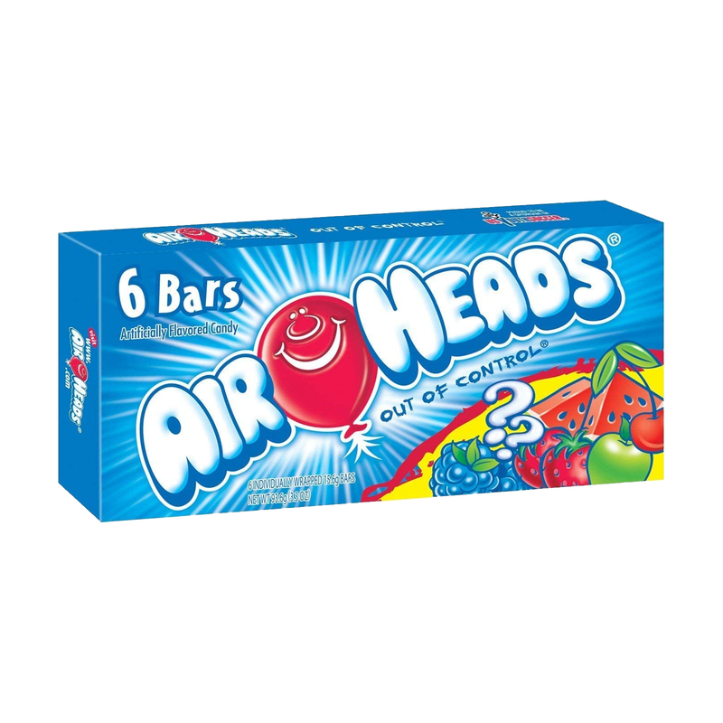 Airheads Assorted Flavours 6 Bars Theatre Box 93.6g sold by American Grocer in the UK