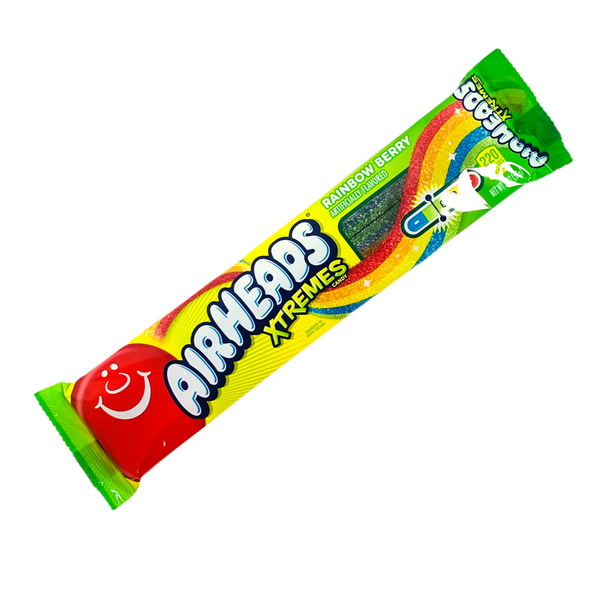 Airheads Xtreme Rainbow Berry Candy Be sold by American Grocer in the UKlt 57g