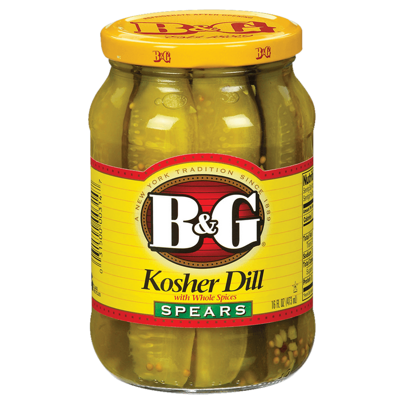 B&G Kosher Dill Spears Pickle 473ml sold by American Grocer in the UK