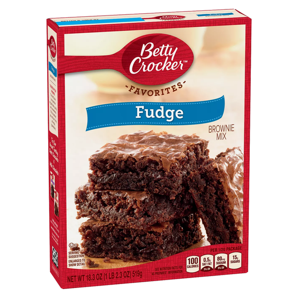 Betty Crocker Fudge Brownie Mix 519g sold by American Grocer in the UK