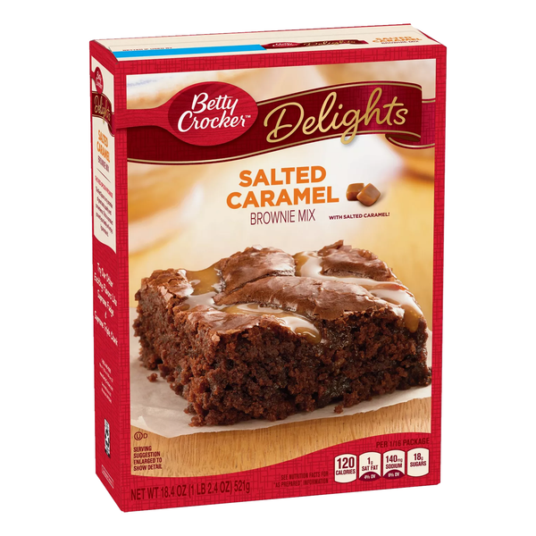 Betty Crocker Salted Caramel Brownie Mix 521g sold by American Grocer in the UK