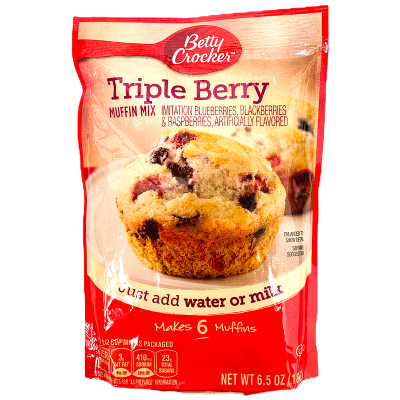 Betty Crocker Triple Berry Muffin Mix 184g sold by American Grocer in the UK