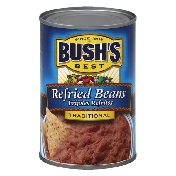 Bush's Best Traditional Refried Beans 454g sold by American Grocer in the UK