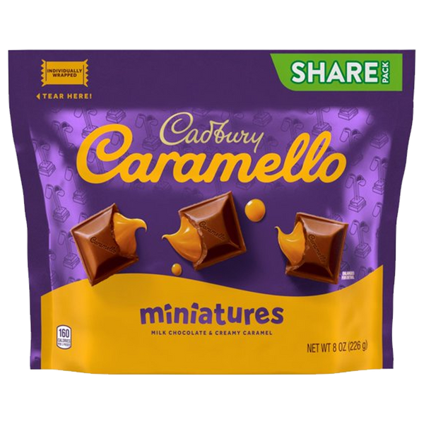 Cadbury Caramello Miniature's Milk Chocolate & Creamy Caramel 226g