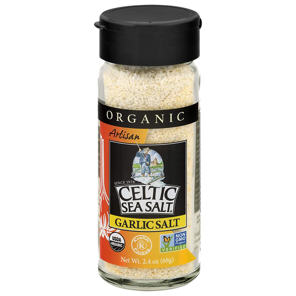 Celtic Sea Salt Organic Garlic Salt 68g sold by American Grocer in the UK
