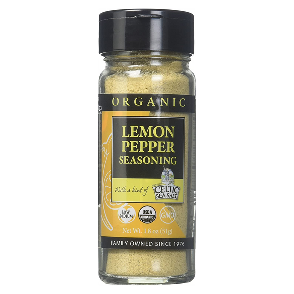 Celtic Sea Salt Organic Lemon Pepper Seasoning 51g sold by American Grocer in the UK