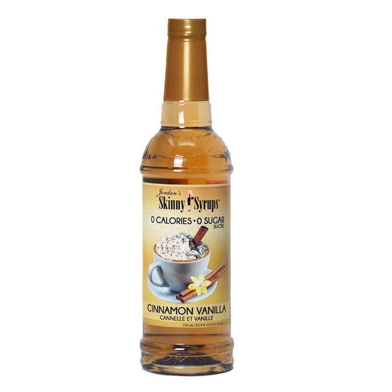 Skinny Sugar Free Cinnamon Vanilla  Syrup 750ml ((Lid Slightly Broken but Sealed)