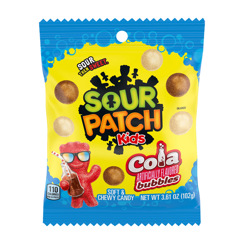 Sour Patch Kids Cola Soft & Chewy Candy Bag 102g