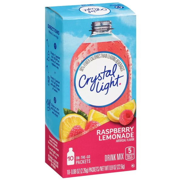 Crystal Light On The Go Raspberry Lemonade Drink Mix 22.6g sold by American grocer Uk