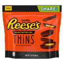 Reese's Thins Dark Chocolate & Peanut Butter Cups Bag 208g(Best Before Date :- 06/2025)