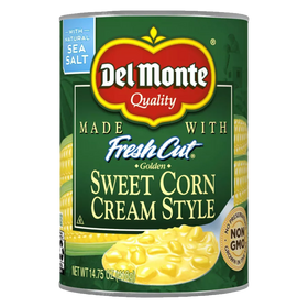 Del Monte Fresh Cut Cream Style Golden Sweet Corn 418g sold by American grocer Uk