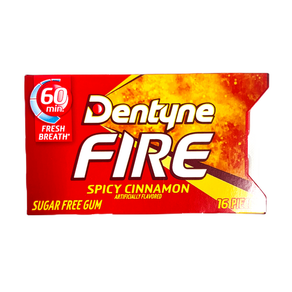 Dentyne Fire Spicy Cinnamon Sugar Free Gum 16 Pieces sold by American grocer Uk