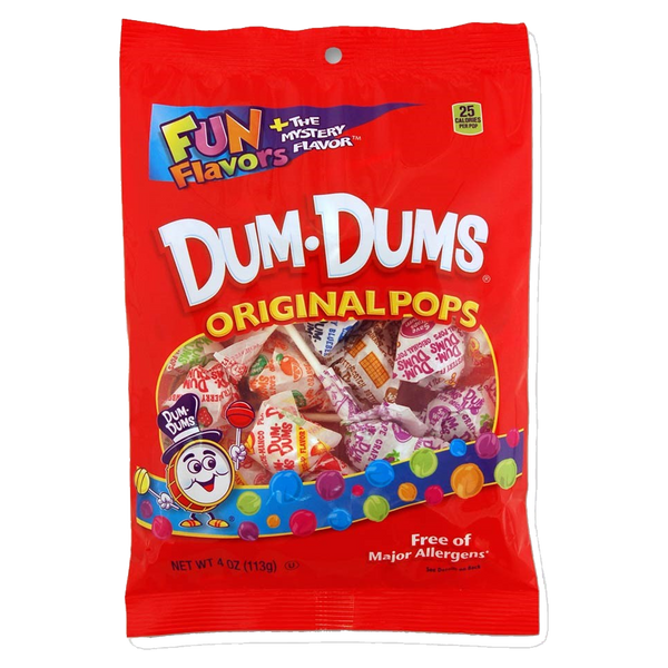 Dum Dums Original Pops 113g sold by American grocer Uk