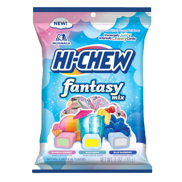 Hi- Chew Fantasy Mix 85g (Rainbow Sherbet, Blue Hawaii, Blue Raspberry)