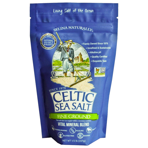 Celtic Sea Salt Fine Ground/Sel Fin 227g sold by American Grocer in the UK