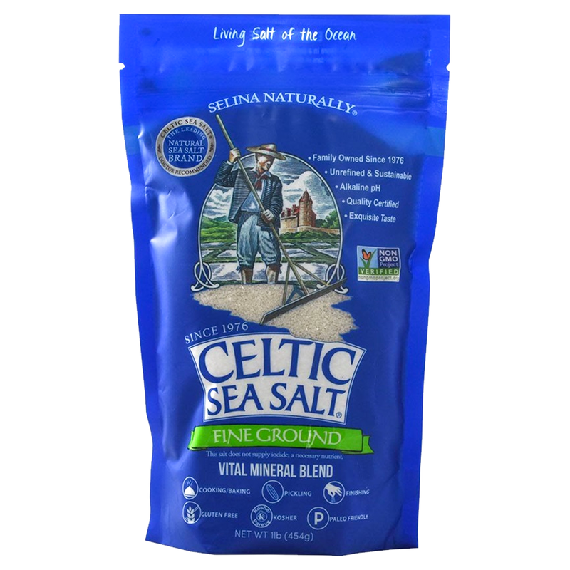 Celtic Sea Salt Fine Ground/Sel Fin 454g sold by American Grocer in the UK
