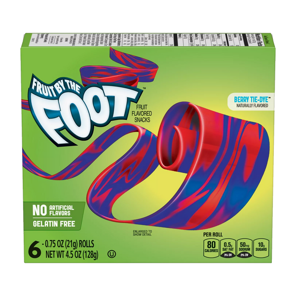 Fruit by the Foot Berry Tie-Dye Fruit Flavoured Snacks 128g