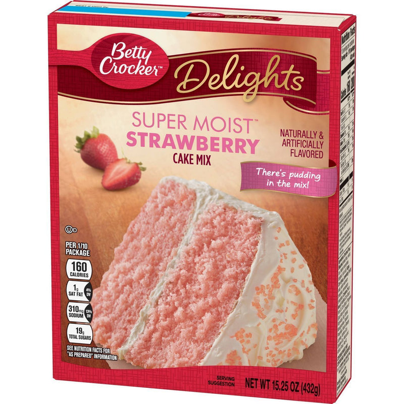 Betty Crocker Super Moist Strawberry Cake Mix 432g sold by American Grocer in the UK