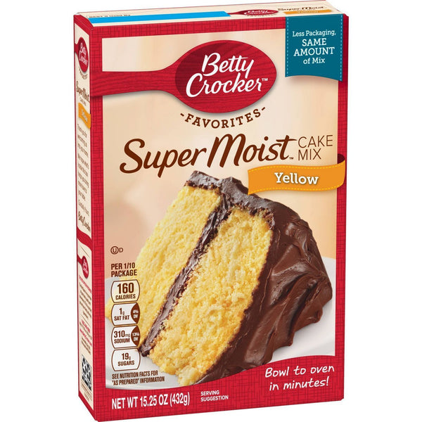 Betty Crocker Super Moist Yellow Mix 432g sold by American Grocer in the UK