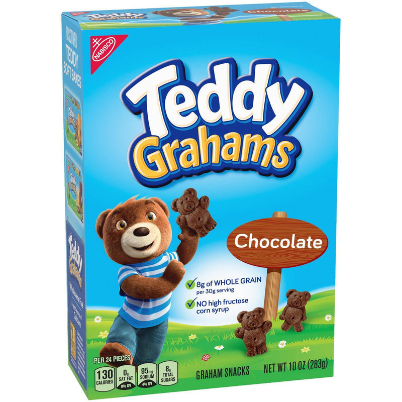 Nabisco Teddy Grahams Chocolate Graham Snacks 283g(Best Before Date 27/12/2024)