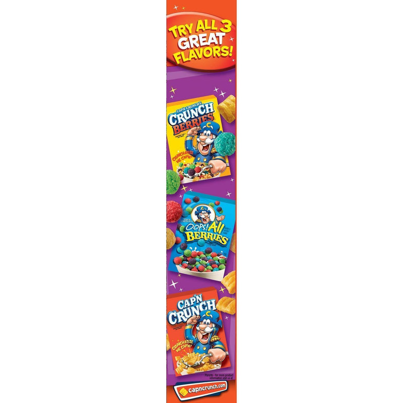 Quaker Cap'n Crunch Peanut Butter Crunch Cereal 325g (Best Before Date 14/04/2024)