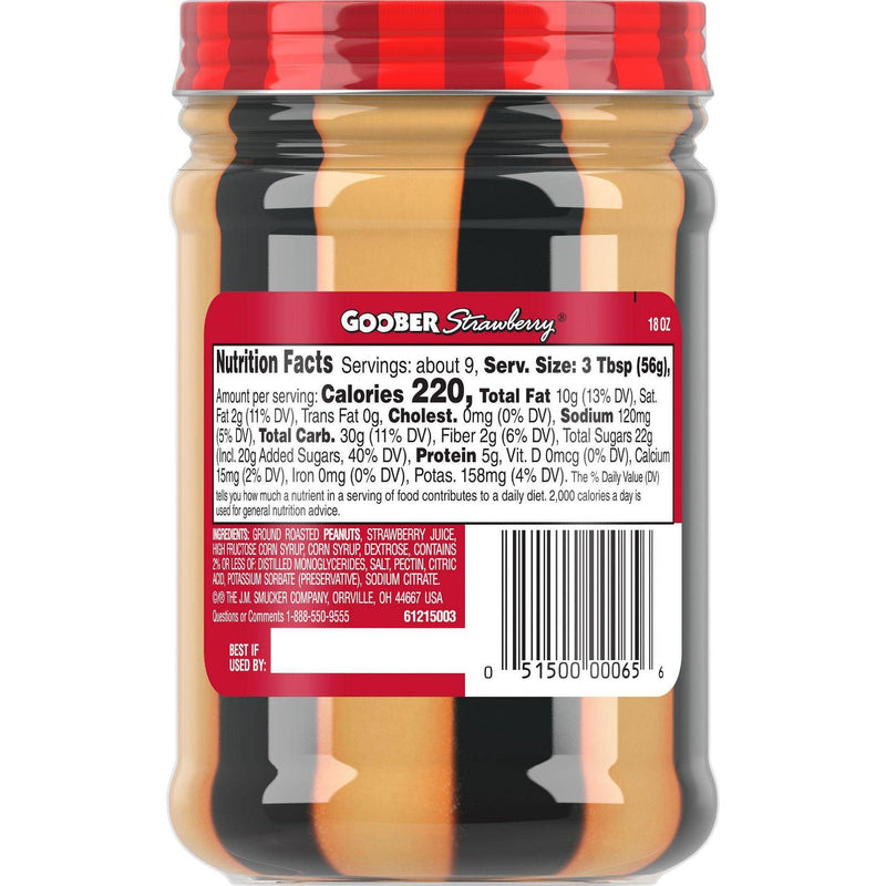 Smucker's Goober Strawberry Peanut Butter Jellies 510g (Best Before Date 07/01/2024)