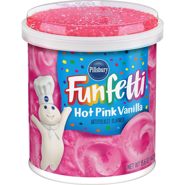 Pillsbury Funfetti Hot Pink Vanilla Frosting 442g