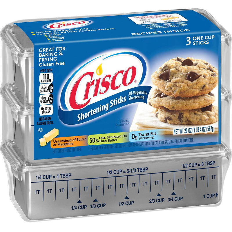 Crisco All Vegetable Shortening Sticks 567g sold by American grocer Uk