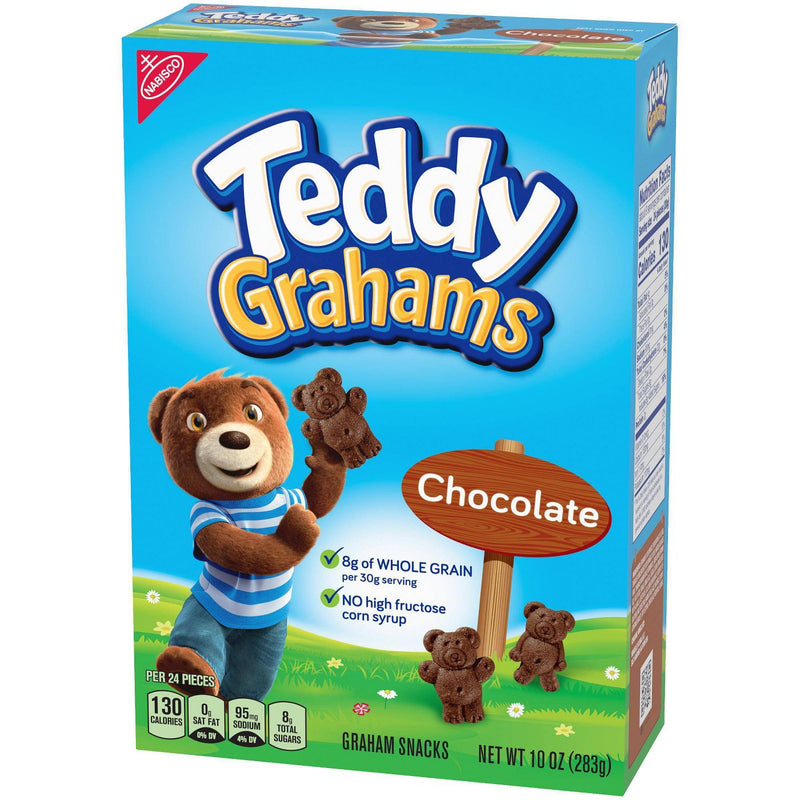 Nabisco Teddy Grahams Chocolate Graham Snacks 283g(Best Before Date 27/12/2024)