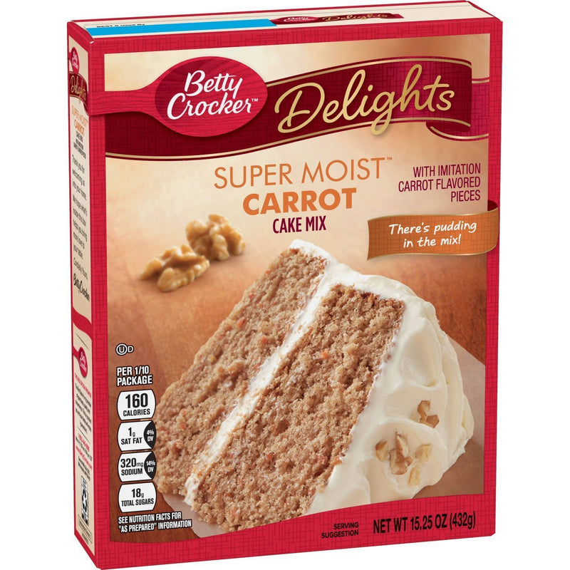Betty Crocker Super Moist Carrot Cake Mix 432g sold by American Grocer in the UK