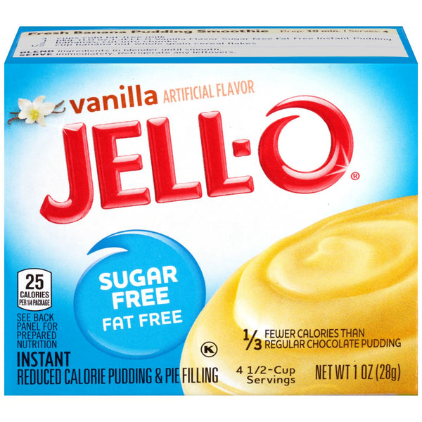Jell-O Instant Sugar Free Fat Free Vanilla Pudding & Pie Filling 28g