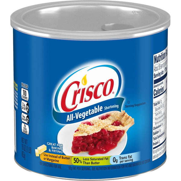 Crisco All Vegetable Shortening 454g sold by American grocer Uk