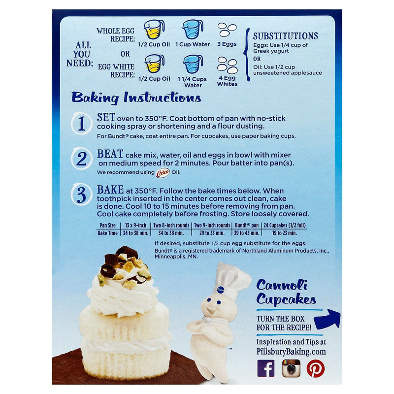 Pillsbury Moist Supreme White Cake Mix 432g