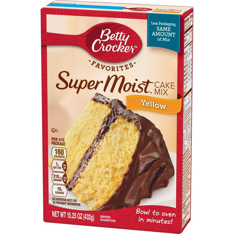 Betty Crocker Super Moist Yellow Mix 432g sold by American Grocer in the UK